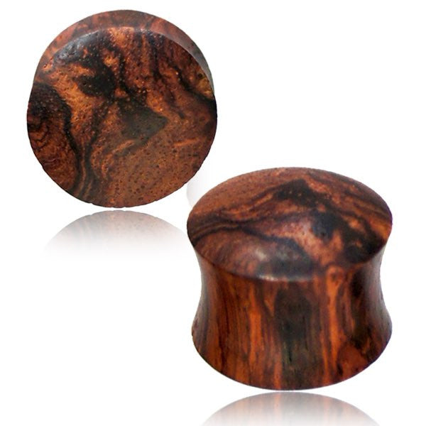 Pair of Honey Wood Plugs, Double Flare Wood Plugs, Organic Ear Plugs, Wood Tunnels, Wood Body Jewelry.