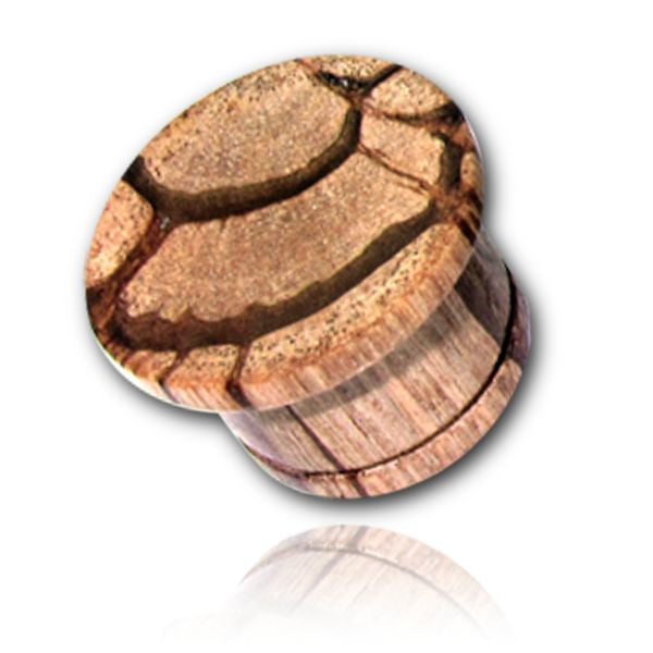 Pair of Concave Wood Plugs, Organic Zebra Wood Plugs, Single Flare Gauges, Wood Ear Plugs, Organic Body Jewelry.