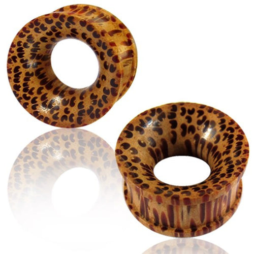 Pair of Concave Coconut Wood Plugs, Organic Wood Tunnels, Organic Wood Jewelry, Wood Plugs, Wood Body Jewelry