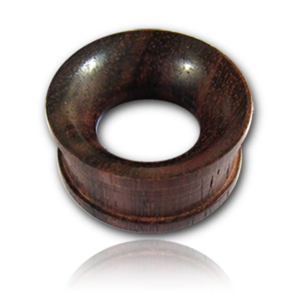 Pair of Concave Organic Plugs, Sono Wood Plugs, Double Flared Gauges, Tribal Wood Tunnels, Wood Body Jewelry, Organic Jewelry.