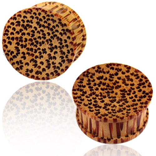 Pair of Concave Organic Wood Plugs, Coconut Wood Plugs, Double Flare Organic Gauges, Ear Plugs, Tribal Body Jewelry.