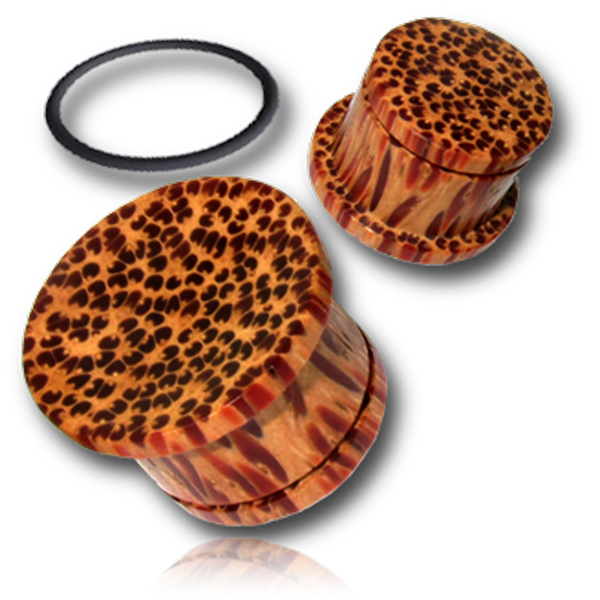 Pair of Concave Organic Wood Plugs, Coconut Wood Plugs, Single Flare Gauges, Wood Ear Plugs, Wood Body Jewelry.
