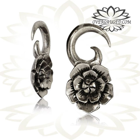 Brass Ear Weights 0g (8mm) Brass Earrings, Tribal Brass Jewelry, Dragon Earrings.