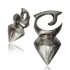 Antiqued 0g (8mm) White Brass Ear Weights, Brass Ear Weights, White Brass Gauges, Brass Body Jewelry.