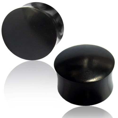 Pair of Organic Wood Plugs, Ebony Wood Plugs, Double Flare Wood Gauges, Wood Ear Plugs, Organic Wood Jewelry.