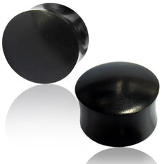 Pair of Organic Wood Plugs, Ebony Wood Plugs, Double Flare Wood Gauges, Wood Ear Plugs, Organic Wood Jewelry.