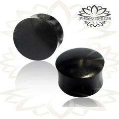 Pair of Organic Wood Plugs, Ebony Wood Plugs, Double Flare Wood Gauges, Wood Ear Plugs, Organic Wood Jewelry.