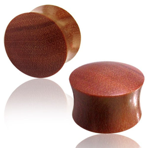 Pair of Organic Rose Wood Plugs, Double Flare Ear Plugs, Wood Gauges, Organic Body Jewelry, Convex Saddle Plugs.