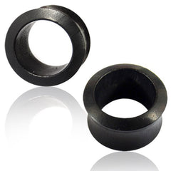 Pair of Organic Wood Plugs, Ebony Wood Tunnels, Double Flare Tunnels, Wood Plugs, Organic Body Jewelry.