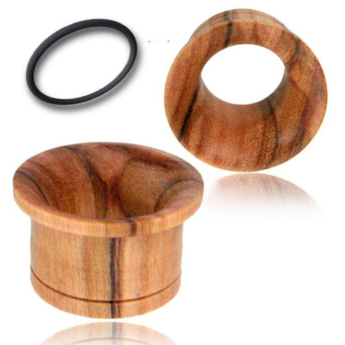 Pair of Organic Olive Wood Plugs, Single Flare Wood Tunnels, Wood Ear Tunnels, Concave Olive Wood Gauges, Wood Plugs, Organic Wood Plugs, Organic Body Jewelry.