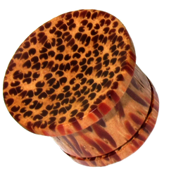 Pair of Concave Organic Wood Plugs, Coconut Wood Plugs, Single Flare Gauges, Wood Ear Plugs, Wood Body Jewelry.