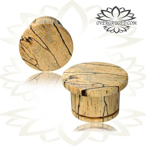 Pair of Top Hat Wood Plugs, Organic Tamarind Wood Plugs, Single Flare Ear Tunnels, Wood Tunnels, Organic Wood Gauges.