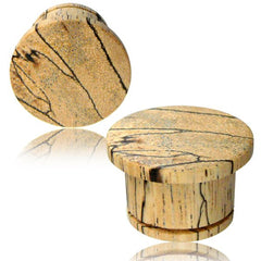 Pair of Top Hat Wood Plugs, Organic Tamarind Wood Plugs, Single Flare Ear Tunnels, Wood Tunnels, Organic Wood Gauges.