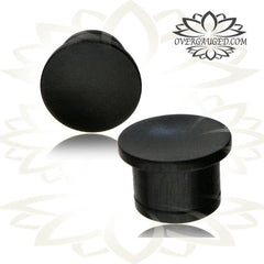 Pair of Concave Organic Ebony Wood Plugs, Single Flare Wood Plugs, Organic Ear Plugs, Wood Gauges, Tribal Wood Plugs.