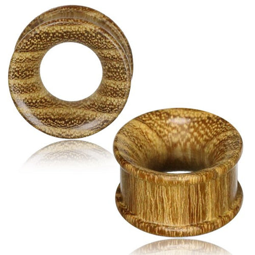 Pair of Concave Organic Acacia Wood Plugs, Double Flare Wood Tunnels, Wood Gauges, Organic Wood Jewelry, Wood Plugs.