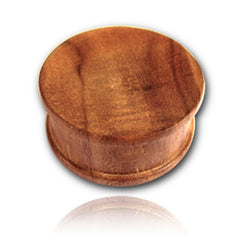 Pair of Tribal Concave Wood Ear Plugs, Teak Wood Plugs, Double Flare Wood Plugs, Wood Ear Plug, Wood Body Jewelry.