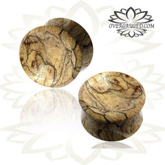 Pair of Concave Organic Wood Plugs, Tamarind Wood Gauges, Double Flare Wood Plugs, Tribal Wood Jewelry, Organic Wood Plugs.