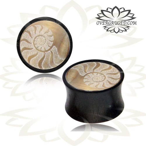 Pair of Organic Wood Plugs, Double Flare Plugs, Wood Gauges, Tribal Body Jewelry, Organic Body Jewelry.