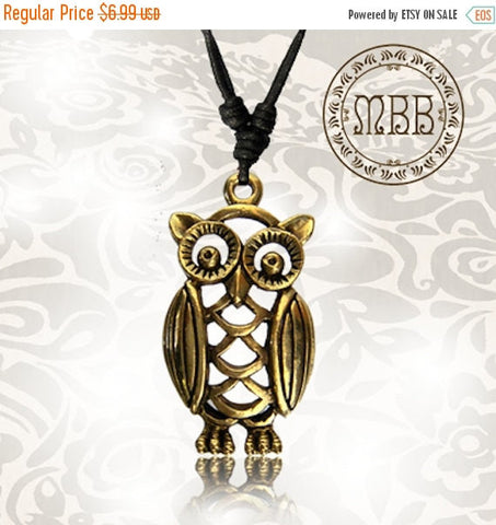 Single Big Brass Tree of Life Pendant 1&quot; 5/8 inch Amulet On Adjustable Cotton Cord Necklace.