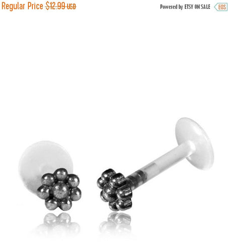 Single Sterling Silver Tragus 18g TINY Ring (1mm) 1/4&quot; ring diameter 6mm Can be for Small Septum jewelry.