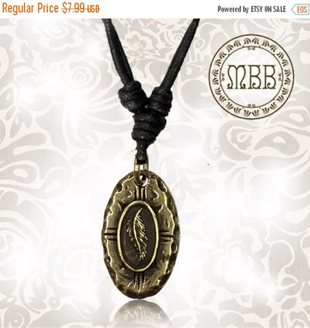 Single Tribal Brass Yogi Amulet Pendant 3/4&quot; inch (19mm diameter) On Adjustable Cotton Cord Necklace.