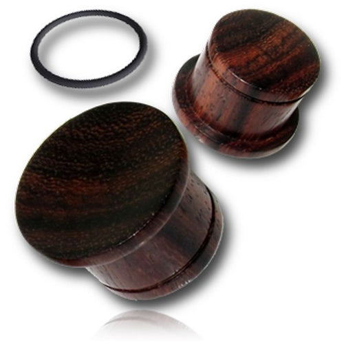 Pair of Tribal Concave Wood Plugs, Sono Wood Plugs, Single Flare Wood Plugs, Wood Ear Tunnels, Organic Wood Plugs, Wood Body Jewelry.