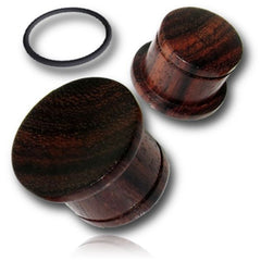 Pair of Tribal Concave Wood Plugs, Sono Wood Plugs, Single Flare Wood Plugs, Wood Ear Tunnels, Organic Wood Plugs, Wood Body Jewelry.