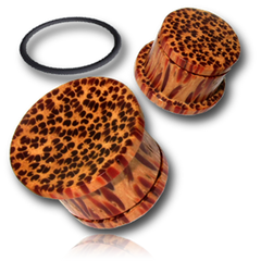 Pair of Concave Organic Wood Plugs, Coconut Wood Plugs, Single Flare Gauges, Wood Ear Plugs, Wood Body Jewelry.