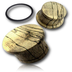 Pair of Concave Organic Plugs, Tamarind Wood Gauges, Single Flare Wood Plugs, Tribal Wood Plugs, Wood Body Jewelry